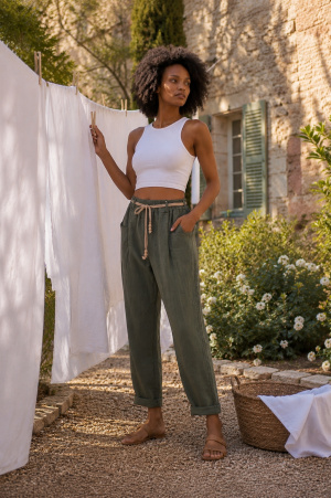 Pantalon perlite linou