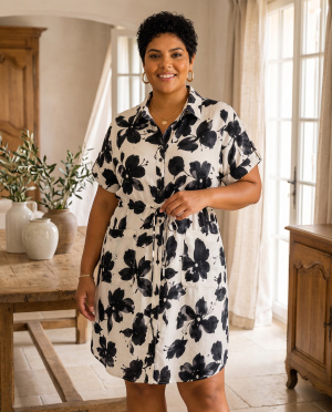 Robe hibis chemise