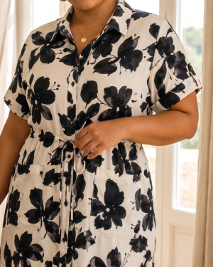 Robe hibis chemise