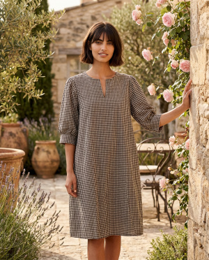 Robe vichy ballon