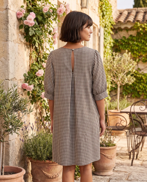 Robe vichy ballon