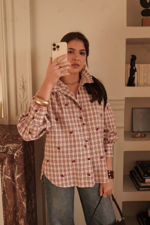 Chemise diane carreaux