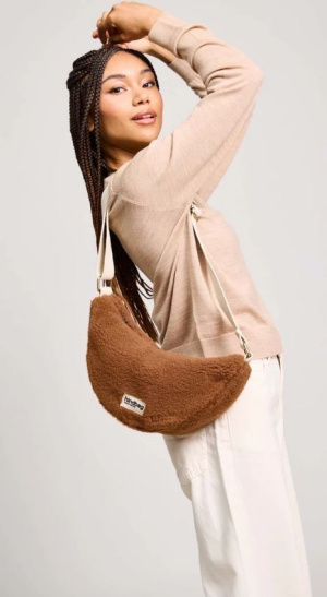 Sac banane teddy brun