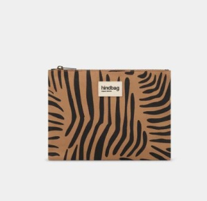 Pochette ema zebre cannelle