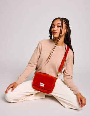 Sac margault velours brique