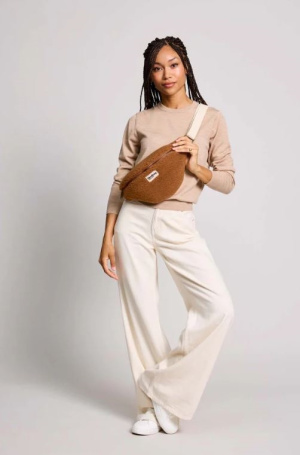 Sac banane olivia teddy brun
