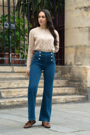 Jeans eleanore pont nacre