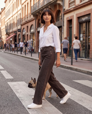 Pantalon wide