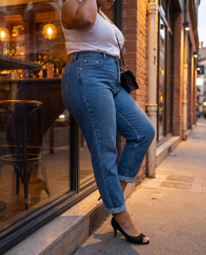 Jeans lives mom