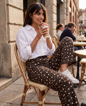 Pantalon poistiers wide