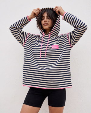Tee shirt dress capuche
