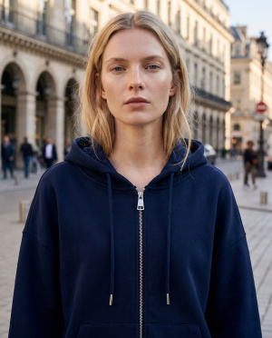 Sweat angel zippe capuche