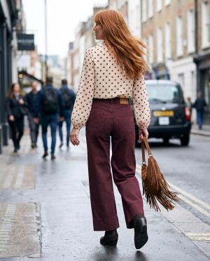 Pantalon ourlet extra wide