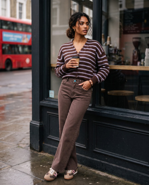 Pantalon coeur large