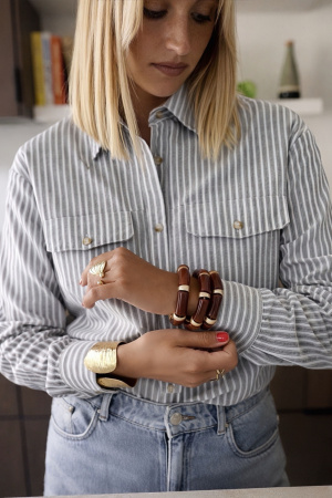 Chemise pocket rayee