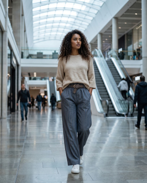 Pantalon christine ceinture
