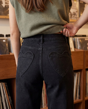 Pantalon coeur large