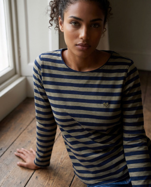 Sweat mariniere coeur