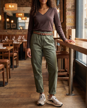Pantalon halima ceinture