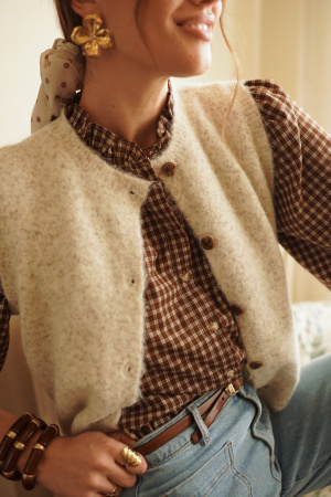 Gilet maya mouchette